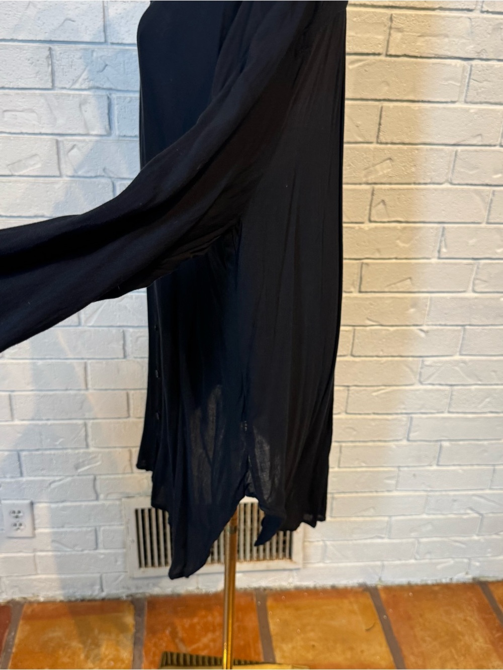 CP Shades Flowy Black Button Front Tunic Womens XL - Picture 7 of 12